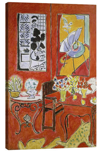 Canvastavla The Big Red Interior, 1948 II