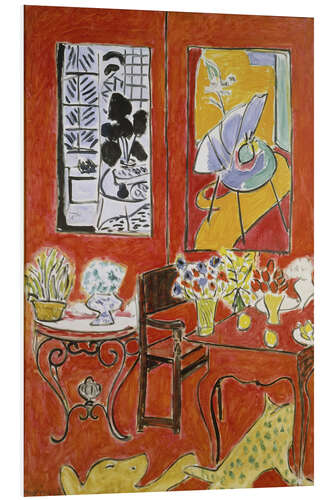Foam board print The Big Red Interior, 1948 II