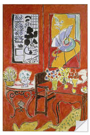 Wandsticker Das große rote Interieur, 1948 II