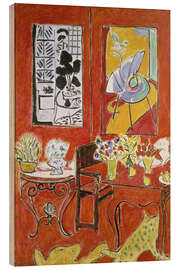 Print på træ The Big Red Interior, 1948 II