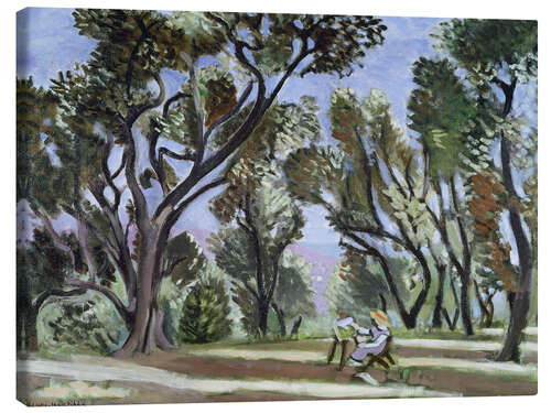 Tableau sur toile Le Peintre dans un bois d' oliviers, 1922