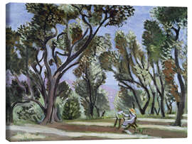 Tableau sur toile Le Peintre dans un bois d' oliviers, 1922 - Henri Matisse