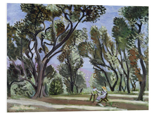 Foam board print Painter in the Olive Grove, 1922