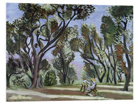 Foam board print Painter in the Olive Grove, 1922