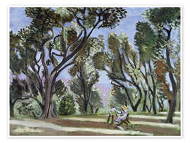 Billede Painter in the Olive Grove, 1922 - Henri Matisse
