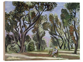 Cuadro de madera Painter in the Olive Grove, 1922 - Henri Matisse