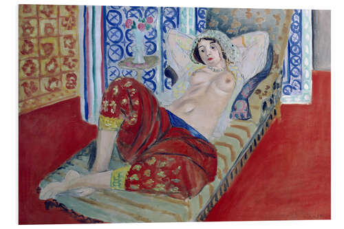 Stampa su PVC Odalisque with Red Trousers, 1921 II