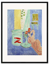 Kunsttryk i ramme Goldfish and Sculpture, 1911 II
