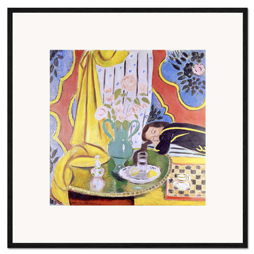Gerahmter Kunstdruck Harmonie in Gelb, 1928 II