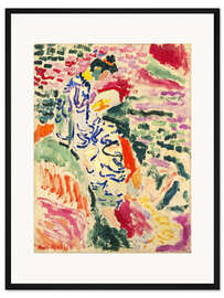 Gerahmter Kunstdruck Japanerin: Frau am Ufer, 1905