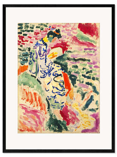 Gerahmter Kunstdruck Japanerin: Frau am Ufer, 1905