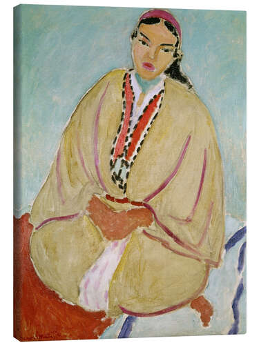 Canvastavla The Yellow Dress, Zorah, 1912