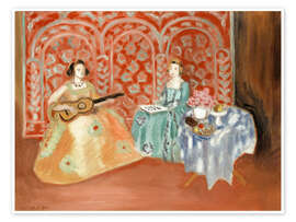 Obraz Two Musicians, 1923 - Henri Matisse