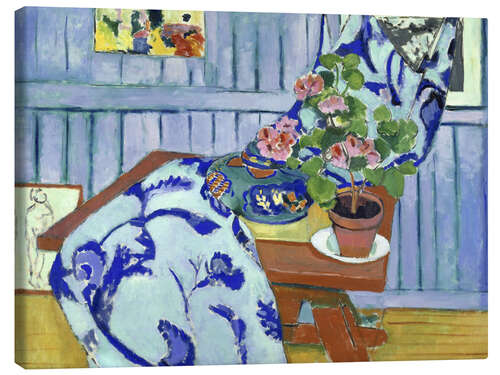 Canvas-taulu Still Life with Geraniums, 1910