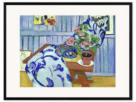 Impresión de arte enmarcada Still Life with Geraniums, 1910