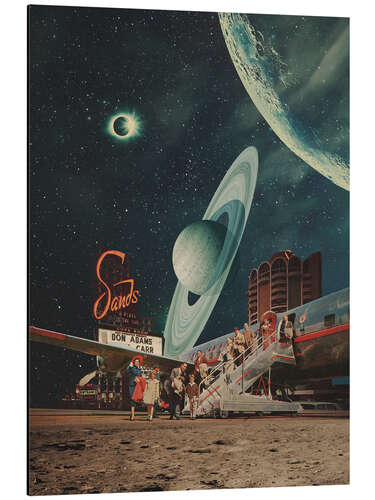 Tableau en aluminium A postcard from Year 2348