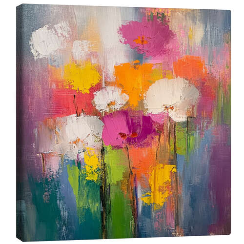 Quadro em tela Colour me with flowers