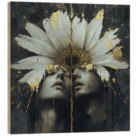 Quadro de madeira Petals of Love - DejaReve