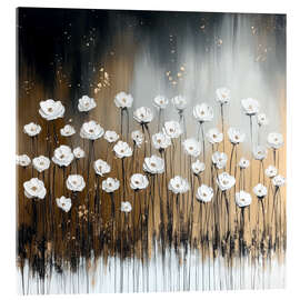 Tableau en verre acrylique White dancers