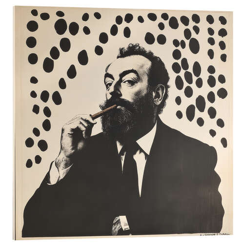 Acrylic print Smoke and Solitude - The Artist