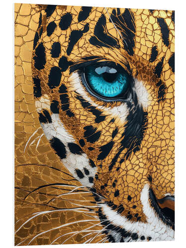 Foam board print Golden Jaguar