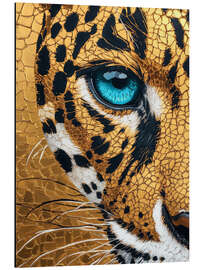 Magnettafel Goldener Jaguar