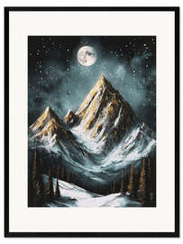 Gerahmter Kunstdruck Der stille Aufstieg