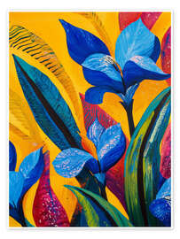 Obraz Vibrant Blue Irises - DejaReve