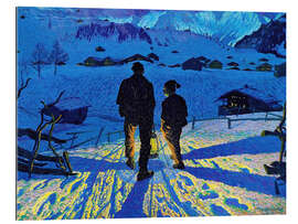 Galleriataulu Returning home at night, Adelboden, 1913