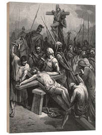 Quadro de madeira Crucifixion of Jesus - Gustave Doré