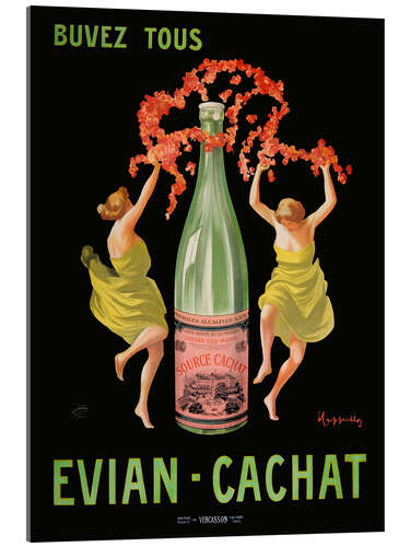 Acrylic print Buvez Tous Evian Cachat
