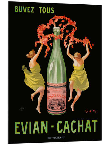 Aluminium print Buvez Tous Evian Cachat