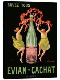 Leinwandbild Buvez Tous Evian Cachat - Leonetto Cappiello