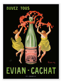 Wall print Buvez Tous Evian Cachat - Leonetto Cappiello