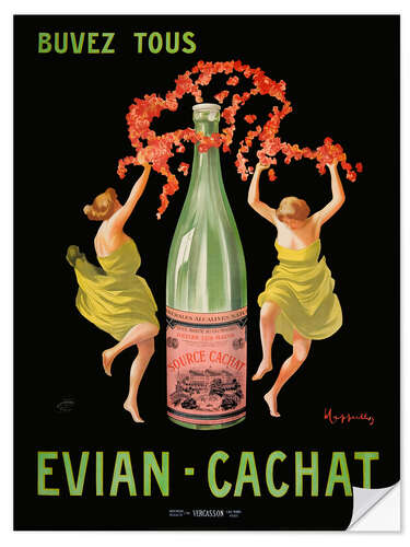 Wall sticker Buvez Tous Evian Cachat