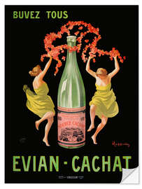 Wall sticker Buvez Tous Evian Cachat - Leonetto Cappiello