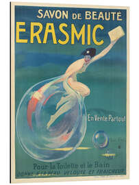 Aluminium print Beauty soap Erasmic - Jean d'Ylen - Vintage Advertising Collection