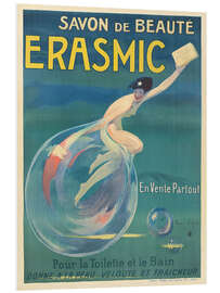 Tableau en PVC Savon de beauté Erasmic - Jean d'Ylen - Vintage Advertising Collection
