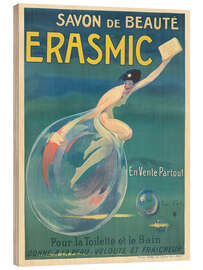 Holzbild Schönheitsseife Erasmic - Jean d'Ylen - Vintage Advertising Collection
