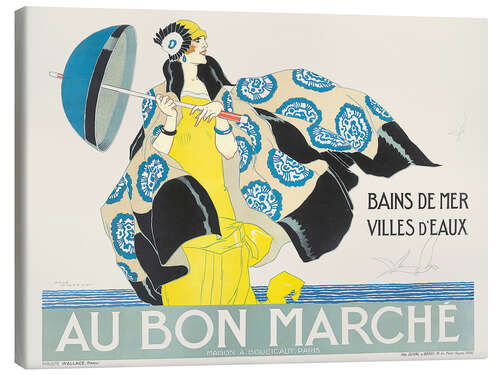 Canvas print Au Bon Marché - René Vincent
