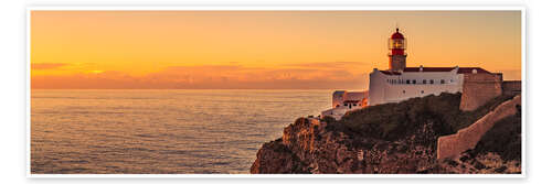 Póster Sonnenuntergang, Cabo Sao Vicente, Sagres, Portugal