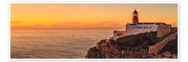 Póster Sonnenuntergang, Cabo Sao Vicente, Sagres, Portugal