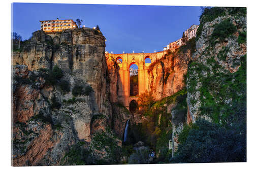 Quadro em acrílico Blue hour over Ronda, Andalusia, Spain
