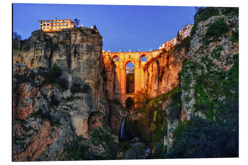 Cuadro de aluminio Blue hour over Ronda, Andalusia, Spain