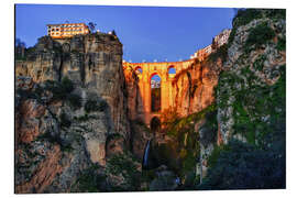 Cuadro de aluminio Blue hour over Ronda, Andalusia, Spain - Achim Thomae
