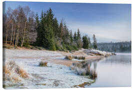 Canvas print Frosty morning at the Oderteich - Moqui, Daniela Beyer