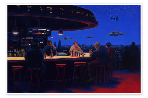 Poster Futuristic Bar