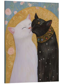 Obraz na aluminium Klimt Cat Kiss