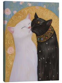 Canvas print Klimt Cat Kiss - Felipe Hora