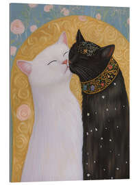 Cuadro de plexi-alu Klimt Cat Kiss